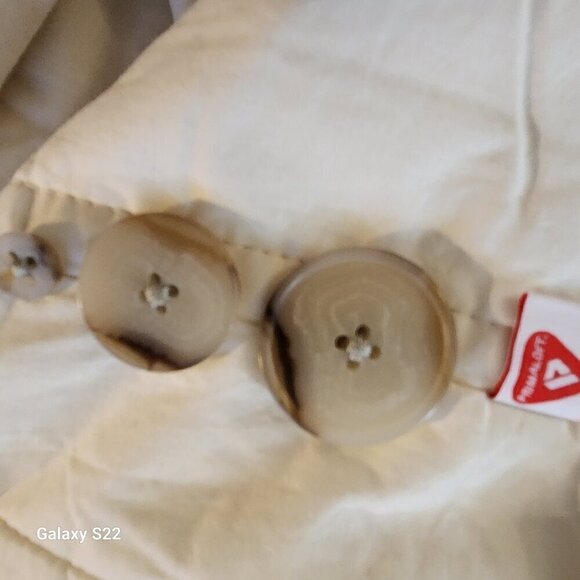 Madewell Coat Off White/Cream. NWT. Size XL. Padded - Picture 15 of 16